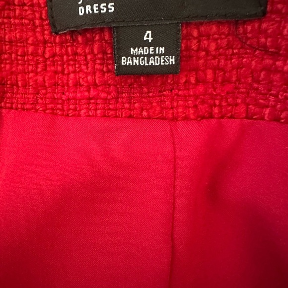 Bold Red Jones New York Tweed Women's Jacket Size 4 - Picture 8 of 11